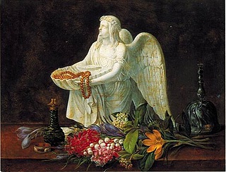 Christine Løvmand, Opstilling med Thorvaldsens Dåbens engel, privateje