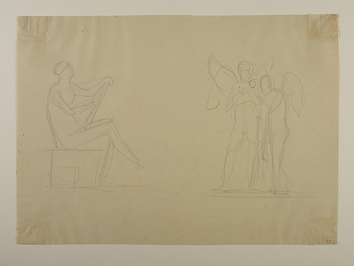 Historiens muse og livets og dødens genier til monument over Eugène de Beauharnais, hertug af Leuchtenberg