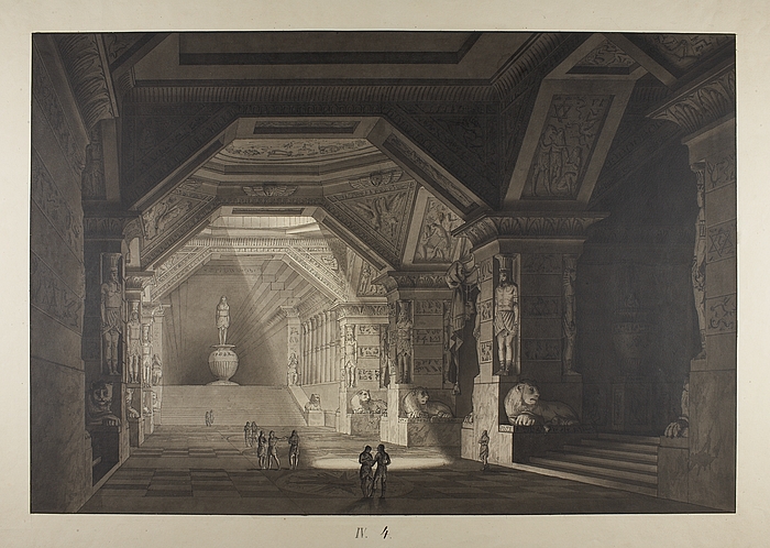Ægyptisk tempel eller mausoleum