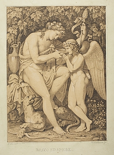 Bacchus giver Amor at drikke