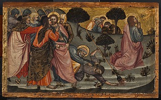 Kristus i Gethsemane fra predella med fremstillinger af Maria Magdalena, Kristus i Gethsemane, Korsfæstelsen, Opstandelsen og Sankt Catharina