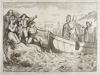 Insurrezione delle Acque sulle vicinanze del Tevere ( Landgang ved Tibern )