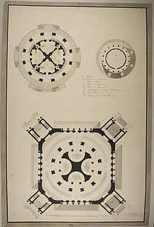 Astronomisk observatorium i romersk stil, grundplan