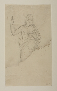 Bertel Thorvaldsen: Skitse til Kristus-statuen, ca. 1821 - Copyright tilhører