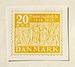 Prøvetryk af udkast til frimærke med Thorvaldsens hjemkomst 1838