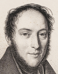 Em. Bærentzen: Johan Ludvig Heiberg, Ca. 1839