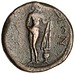 _Afrodite fra Knidos_, romersk bronzemønt, 211-217 e.Kr., American Numismatic Society, New York, nr. 1970.142.488.