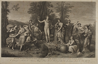 Apollo og muserne på Parnasset
