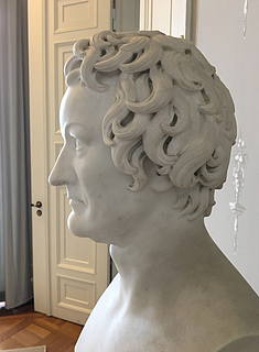 Antagelig George Rennie og Thorvaldsen: Thorvaldsen, marmor, 61,3 cm, 1830. Deponeret på Jenisch Haus, Altona