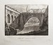 Caduta dell' Aniene in Tivoli (Ponte Gregoriano ved floden Aniene i Tivoli)
