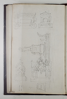 Ligvogn. Opstillingsforslag for monument over Friedrich Schiller