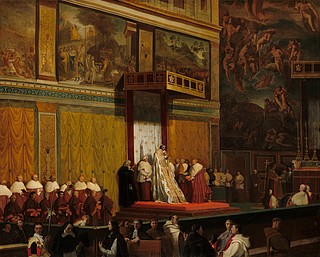 J.A.D. Ingres: Pope Pius VII in the Sistine Chapel, 1814