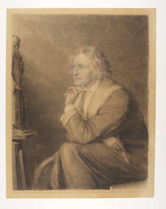 Thorvaldsen i hans romerske atelier