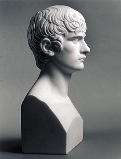 Thorvaldsen: Jacob Laurids Thrane, marmor, Dep. 36, deponeret fra Nordjyllands Kunstmuseum 1982