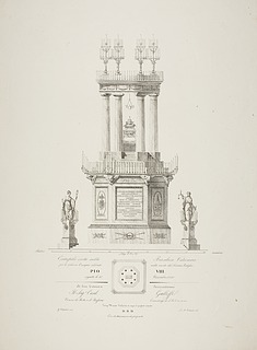 Katafalk for Pius 8.