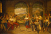 Saltarello-dans i et romersk osteri