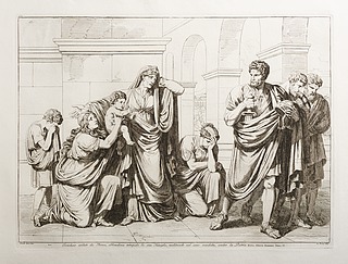 Coriolano esiliato da Roma abbanilona intrepido la sua Famiglia, meditando nel seno vendetta, contro la Patira