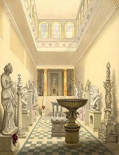 Penry Williams: Vue fra Skulpturgalleriet, 1826 - Copyright tilhører Lambeth Archives, London