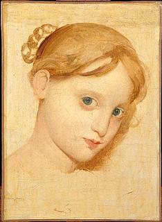 J.A.D. Ingres: Tête de jeune fille blonde aux yeux bleus (Laure-Zoega)