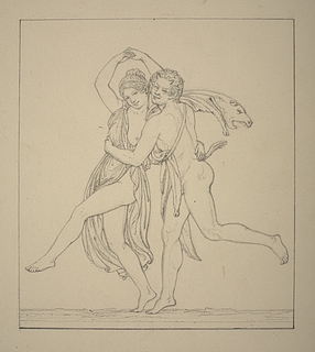Satyr danser med bacchantinde