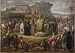 J.L. Lund: Kristendommens indførelse i Danmark, 1827, olie på lærred, 370 x 530 cm, Statsrådssalen, Christiansborg. Foto Ole Haupt