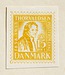 Prøvetryk af udkast til frimærke med Thorvaldsens portræt