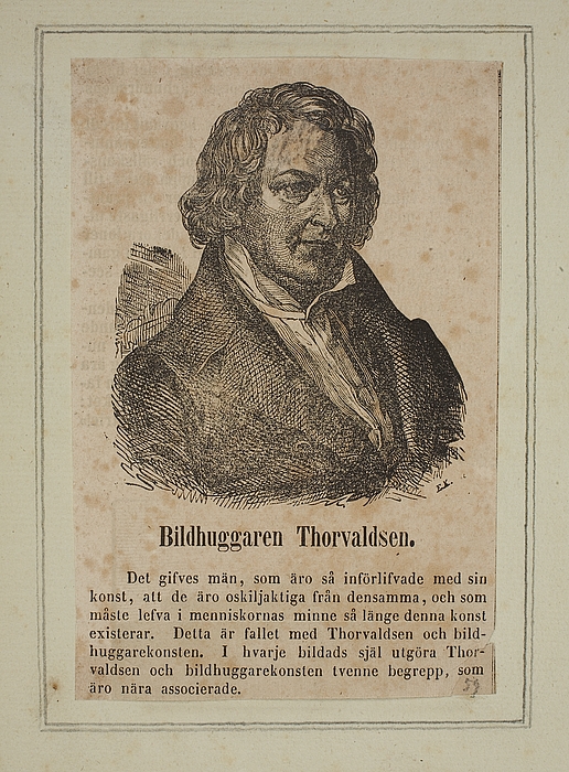 Portræt af Thorvaldsen