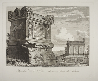 Sepolcro di C Vibio Mariano detto di Nerone ( Monument for Vibio Mariano kendt som Tomba di Nerone )