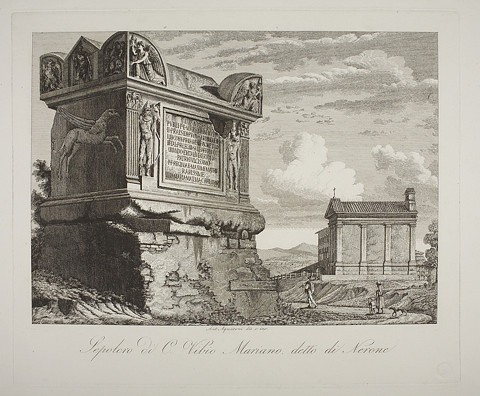 Sepolcro di C Vibio Mariano detto di Nerone ( Monument for Vibio Mariano kendt som Tomba di Nerone )