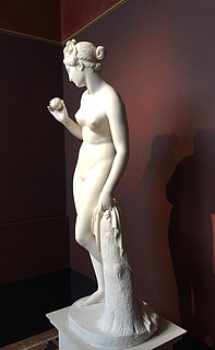 Thorvaldsen, Venus med æblet, marmor, Thorvaldsens Museum.