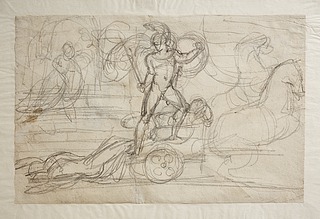 Achilleus slæber Hektors lig efter sin vogn. Paolo og Francesca(?)