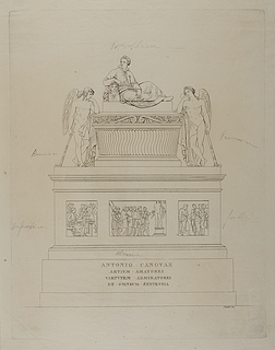 Monument over Antonio Canova, udkast