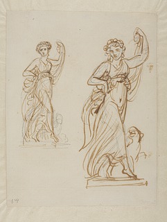 Danserinde (Ariadne?) med et panterdyr