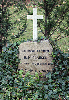 H.N. Clausens grav, Assistens Kirkegård, København, foto 2016