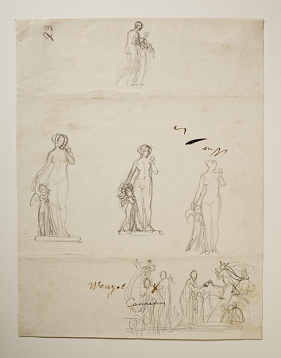 Paris og de tre gudinder. Venus og Amor