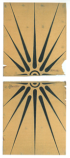 H.C. From: Skitse til soltegnsdekorationen i Kristussalens port