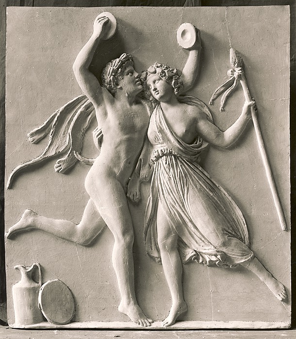Satyr danser med bacchantinde