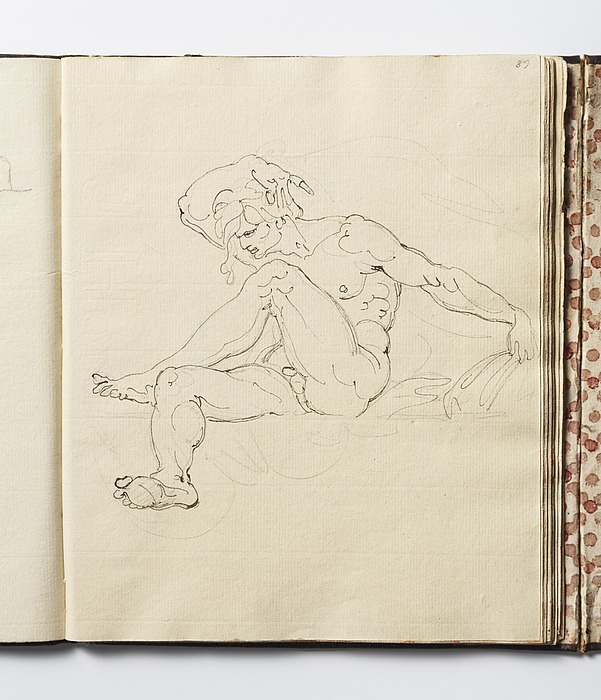 Siddende ignudo