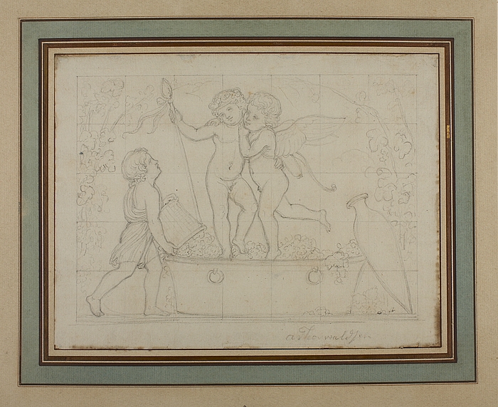 Amor og den unge Bacchus stamper druer, Høsten