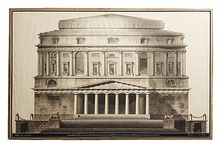 Teater i romersk stil, opstalt af facade