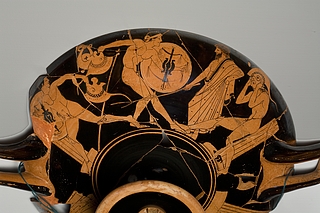 Kylix med sportsscener (A, B, tondo). Græsk