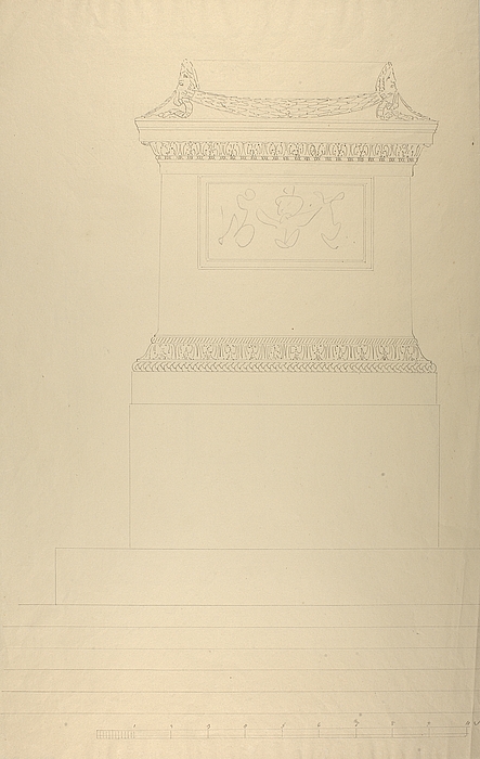 Sokkel til monument over Friedrich Schiller, opstalt