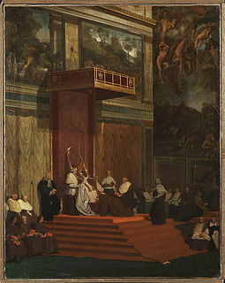 J.A.D. Ingres: Le pape Pie VII tenant chapelle