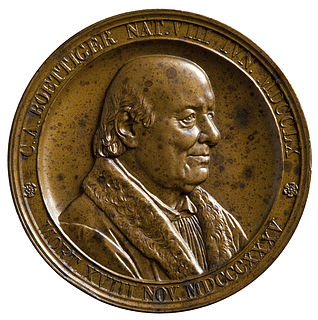 Medalje forside: Arkæologen Karl August Böttiger