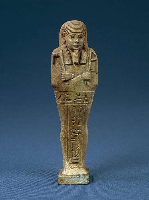 Shabti. Egyptian, Late Period H370 - Thorvaldsensmuseum