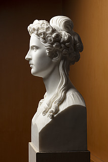 Thorvaldsen: Karoline von Rehfues, 1827, marmor, 54,7 cm, foto Jakob Faurvig