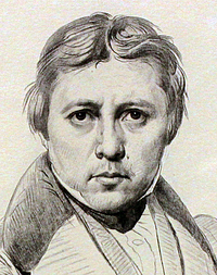Luigi Calamatta: J.A.D. Ingres, 1839, detalje