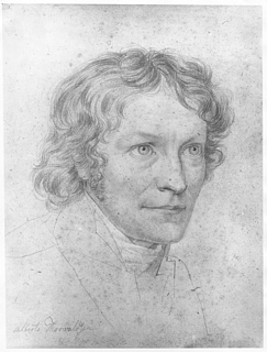 Gustav Adolf Hippius: Bertel Thorvaldsen, blyant, 25,6 x 19,5 cm, 1816-18. Signatur f.n.t.v.: Alberto Thorwaldsen (af Thorvaldsen selv)