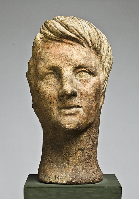 Votive head of youth. Etruscan H1044 - Thorvaldsensmuseum