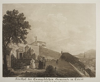 Kirkegården i Triest med Julius (Giulio) Mylius' gravsted